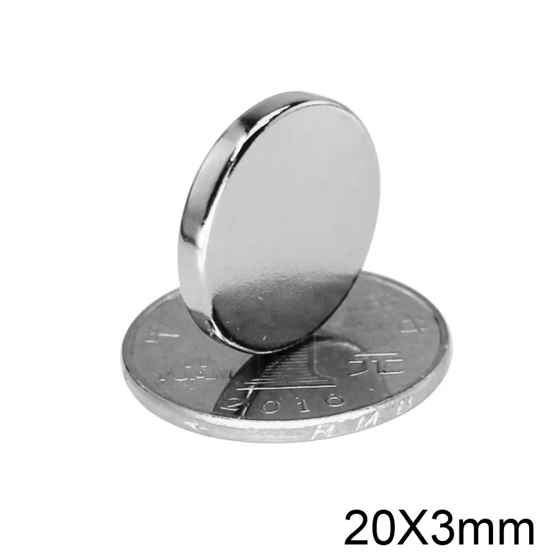 5/10/20/30/50pcs 20x3 Sheet Neodymium Magnet 20mm x 3mm Round Powerful NdFeB Magnets 20x3mm Rare Earth Magnetic magnet Disc 20*3