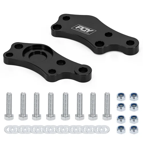 Imagen 2 del producto Aluminio Billet T-6061 adaptador de bloqueo de dirección aumento del ángulo de giro alrededor de + 25% Kit de sintonización para Toyota JZX100 Lexus IS200 IS300
