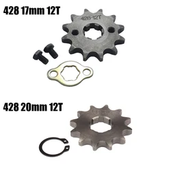 428 12 Tooth 17mm 20mm Front Engine Sprocket for Stomp YCF Upower Dirt Pit Bike ATV Quad Go Kart Moped Buggy Scooter Motorcycle