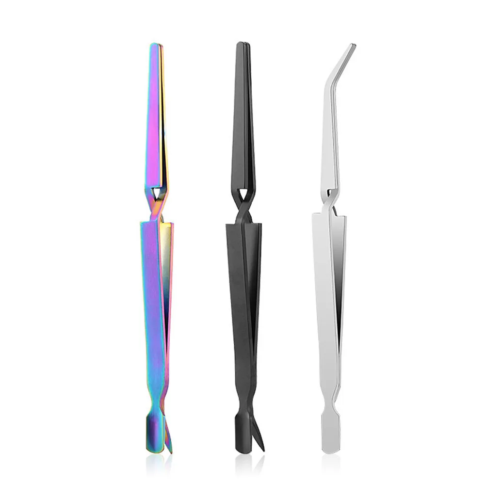 Acrylic Nail C Curve Pincher Pinching Tool Clamp Shaping Tweezers Nails Extension Clips Multi Function Tool