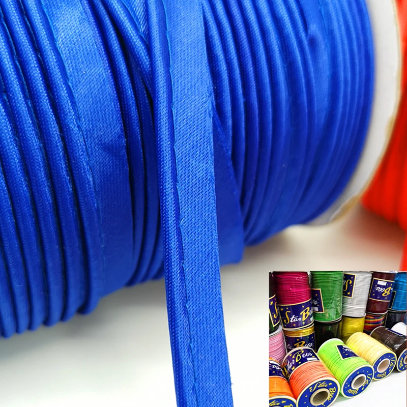 A Roll 65 yards Edge Sewing Ribbon Cord Rope for Sheets Sofa Curtains Hats Clothes Various Fabric  DIY