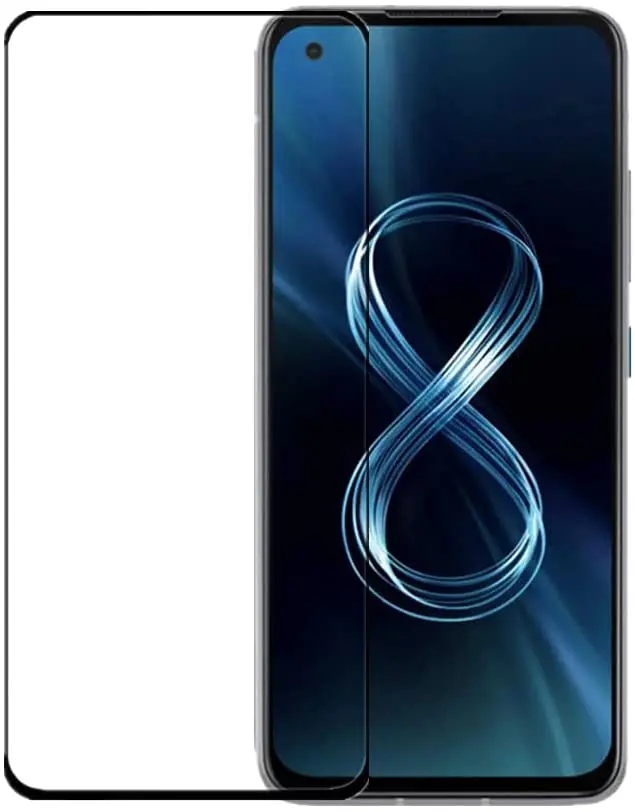 2 حزمة المضادة للخدش 9H الزجاج المقسى التغطية الكاملة فيلم حماية درع واقي للشاشة ل Asus Zenfone 8 ZS590KS