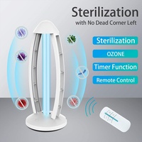 220V/110V UV light sterilizer 38W UV Disinfection Light Ozone UV Germicidal Lamp For Disinfect Bacterial Killing Mites Lights