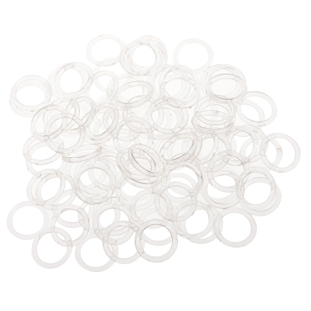 100 Pieces Rings For Bra Bikini, Bikini Closure Plastic Sewing Accessories