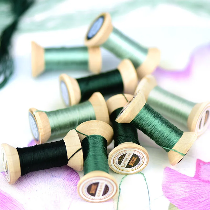 Embroidery thread/hand-embroidered thread/embroidery spool/Peppermint Green /20 meters per spool