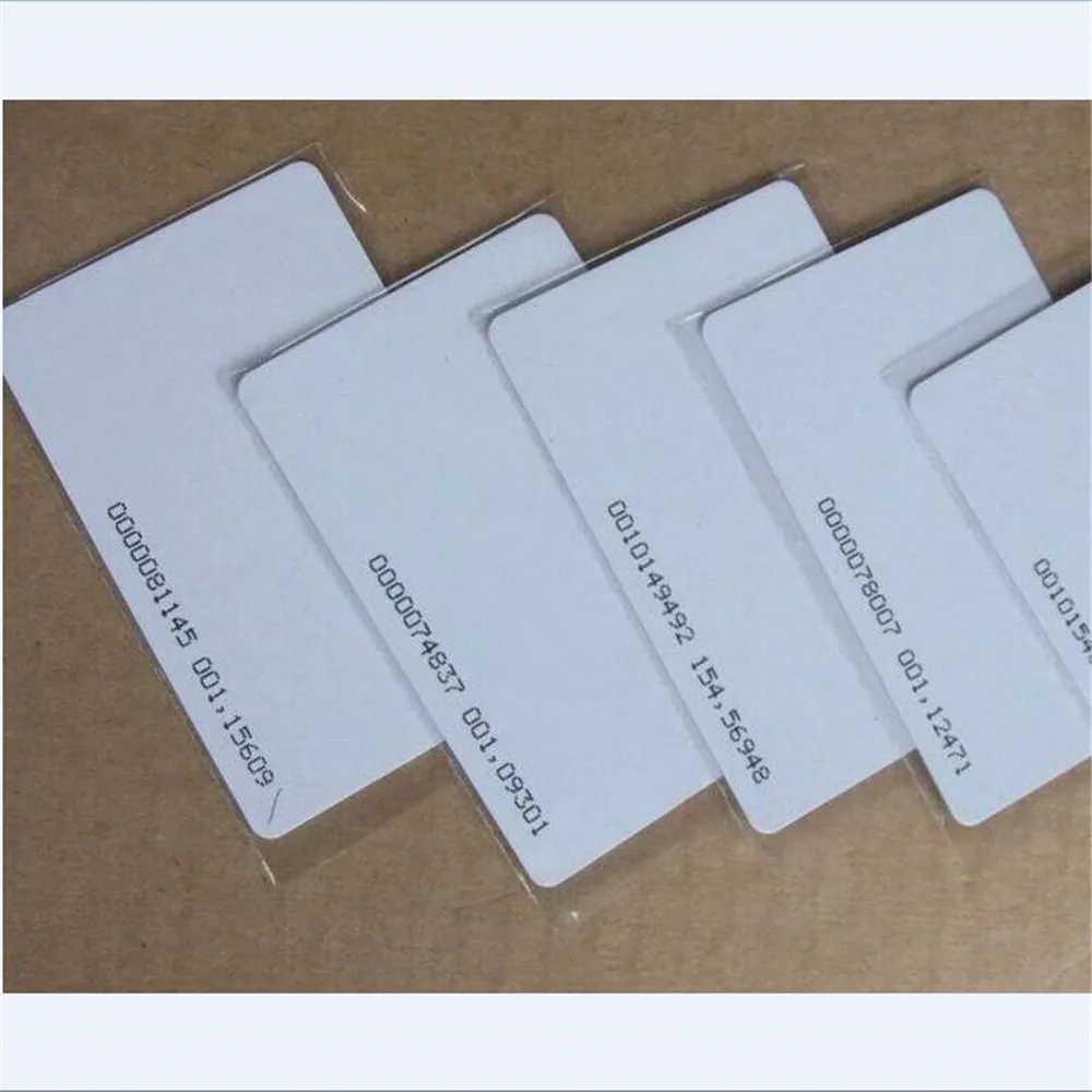 

5000pcs/lot TK4100 4102 /EM 4100 chip RFID blank card Thin PVC ID Card 125khz rfid card