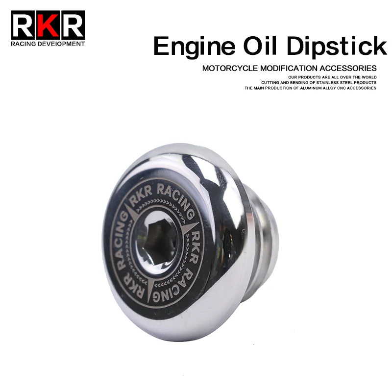 Motorcycle Modified Stainless Steel Engine Oil Dipstick Oil Inlet Screw Cap For HONDA CB400X CB500X CBR500R CM300 CM500 CBR650R