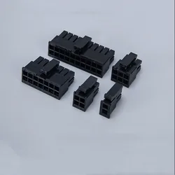 100PCS/1LOT Molex 3.0mm connector small 5557 male plastic shell Housing for PC notebook power  2*1P 2 3 4 5 6 7 8 9 10 11 12Pin