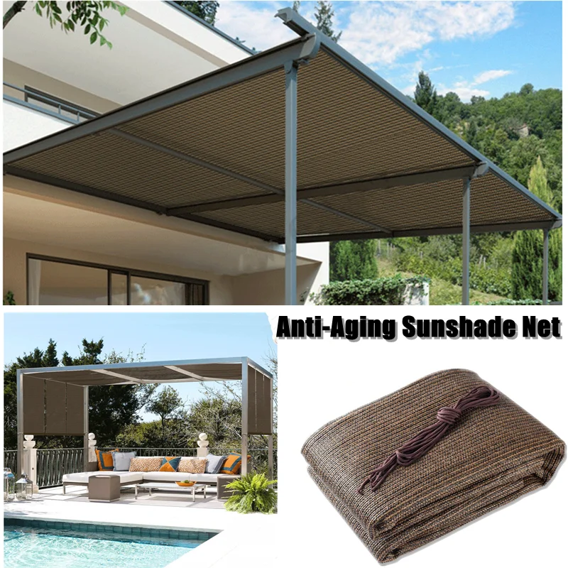 

Anti-UV Sunshade Net Camping Tent Cover Sun Shade Net Garden Courtyard Succulent Plant Shading Net Outdoor Swimming Pool Awning