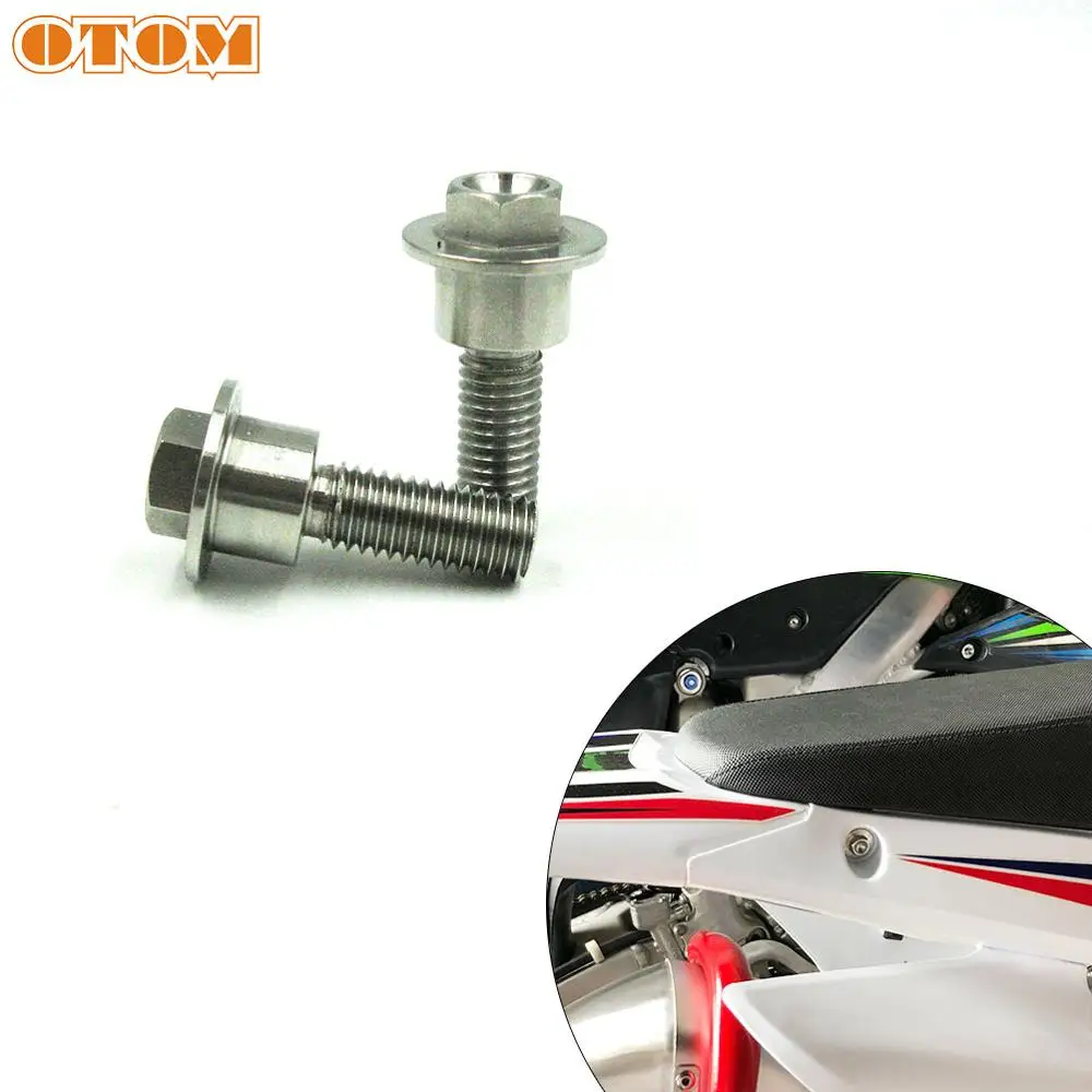 OTOM Motorcycle Seat Bolt Tab Screws Mount Knob Cover Lock Nut For HONDA CRF250R 2014-2017 CRF450R 2013-2016 Dirt Pit Bike Parts