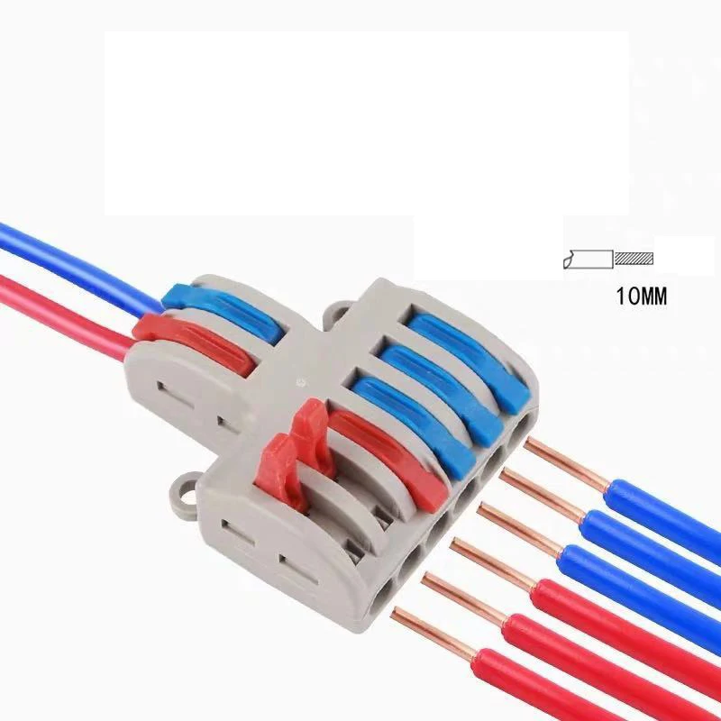 1pcs 600V/32A  2P to 2P/4P/6P Quick connector Wire AWG28~12 universal wiring electrical push-in Self-installing  Cable Splitter