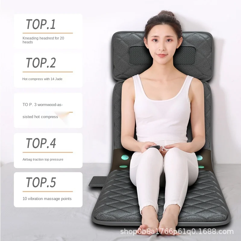 Waist and neck massage mattress seat cushion multi-functional cross border chair cushion full body electric household massager