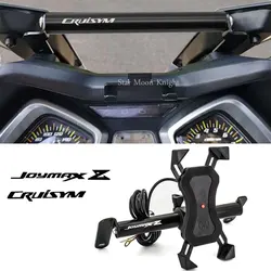 Support de plaque de navigation GPS pour SMY Chain YMAX Z 300, accessoires de moto, support de téléphone portable, support rapide, CRUISYM 300 2017-2019