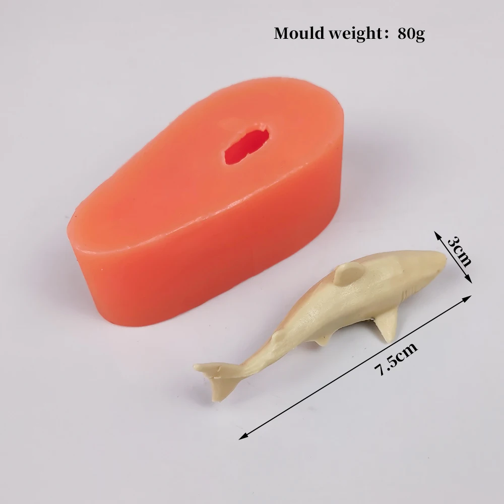 Shark Shape Silicone Mold 3D Fondant Cake Mould For Soap High Quality Clay Candy Chocolate New Moulds Decorating DIY Tools