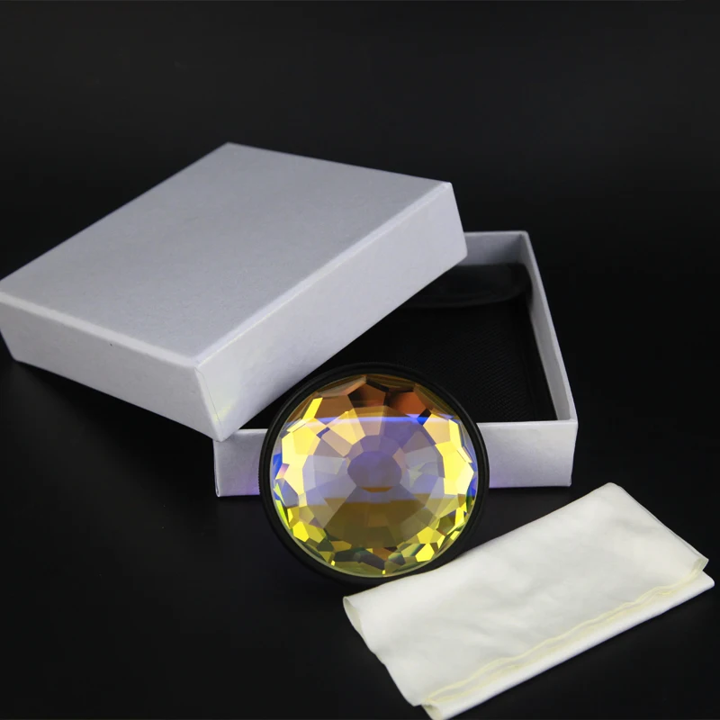 

Camera Lens Filter 77mm Color Glass Prism for Photo Kaleidoscope Special Effects Photography accessories with Bag Dust- Cloth