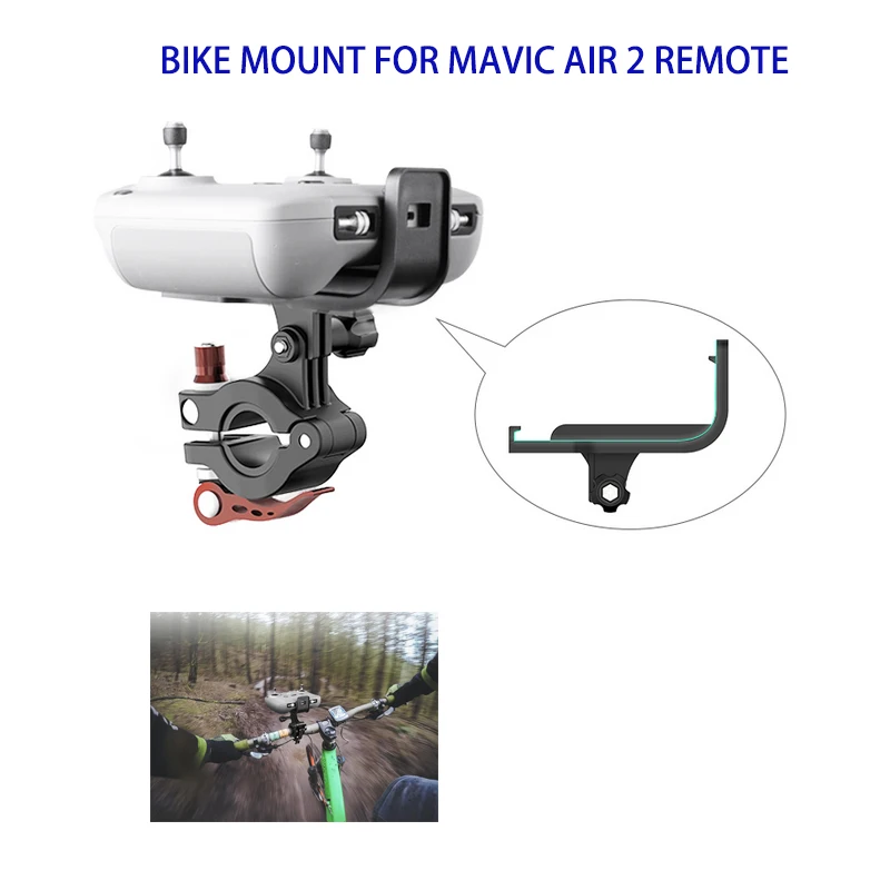 For DJI Mini 2 Bracket Bicycle Clamp Remote Control Bike Holder Mount For Mavic Air 2S/ DJI Mavic Mini 2 Drone Accessories