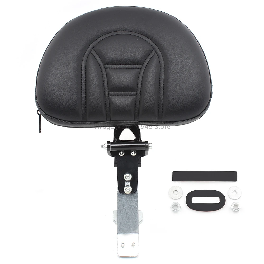 Motorcycle Plug In Front Driver Rider Backrest Kit With Rear BagBlack For  Harley Can Am Spyder RT Models 2008-2017