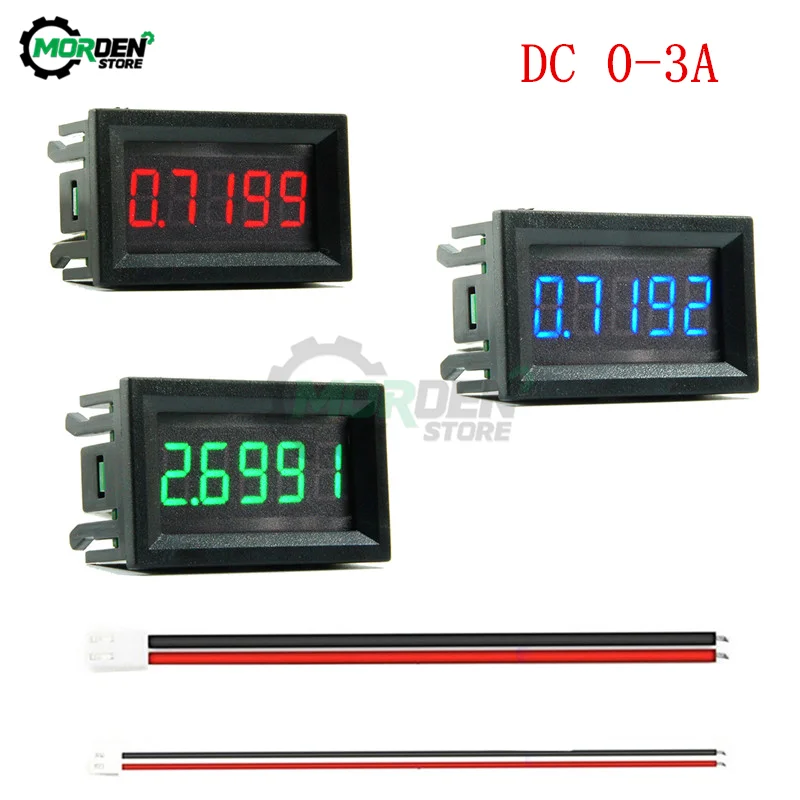 0.56Inch 4 Wire Current Tester 5-Digit High Precision DC Digital Display Ammeter Digital Current Meter 0-3.0000A 3A