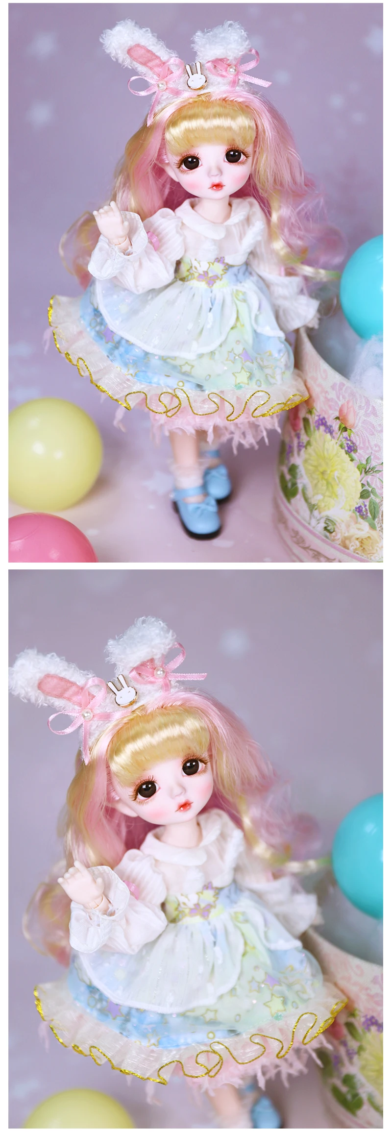 DBS DREAM FAIRY Puppe 1/6 BJD Name von Little Angel, mechanischer Gelenkkörper mit Make-up, inklusive Kopfhaut, Augen, Kleidung für Mädchen SD – Detail 18