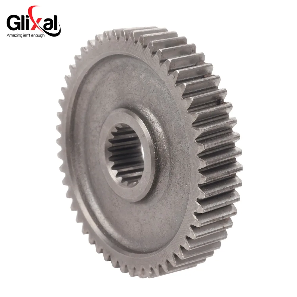 Glixal GY6 49cc 50cc 100cc Final Drive Shaft Gear for 139QMB 139QMA 4-Stroke Chinese Scooter Moped ATV Go-Kart