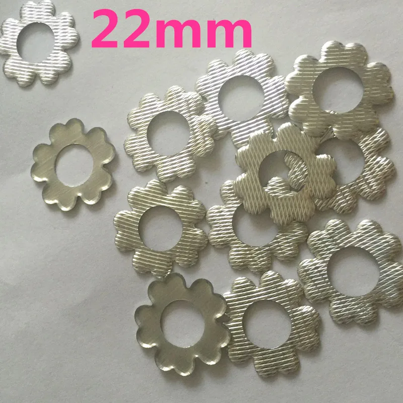 1440pc/10gr  22*10mm Embossed Hot fix Nailhead Wintersweet Hole Cutting Rhinestuds DIY Spike Clothes Accessory Metal Rhinestones