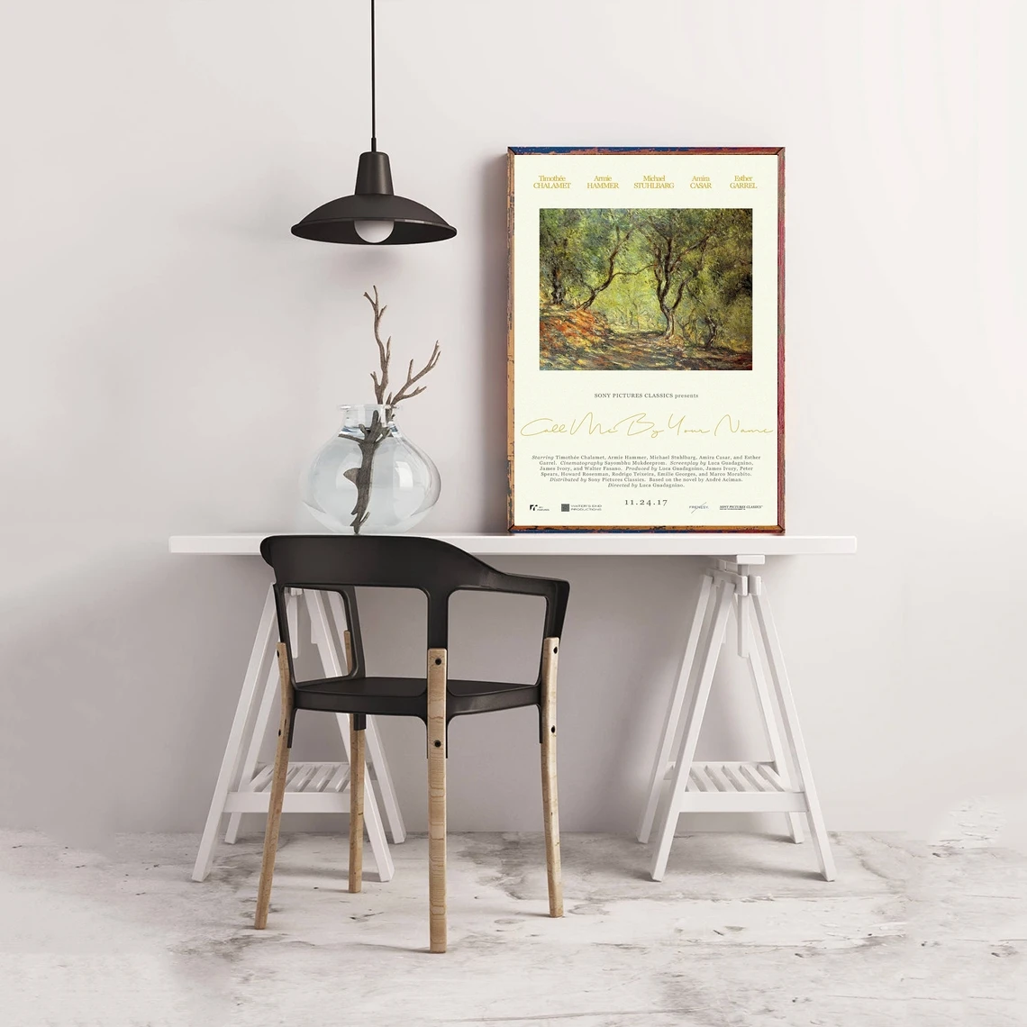 اتصل بي باسمك ملصق الفيلم الكلاسيكي الشعبي قماش المشارك طلاء جدران ديكور المنزل (بدون إطار)