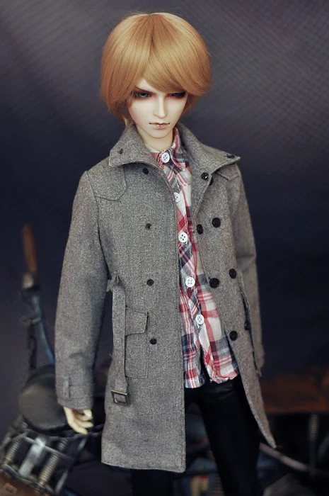 

1/4 1/3 scale BJD clothes Grey woolen coat for BJD/SD MSD SD13 SD17 SSDF ID72 HID strong Uncle doll accessories C0077