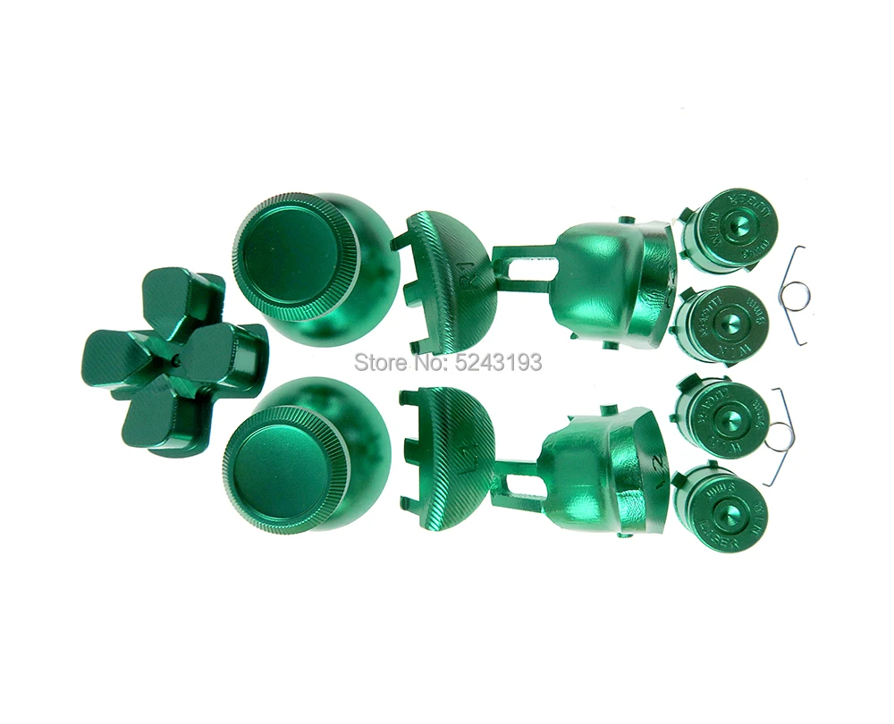 1 مجموعة JDS-040 4.0 مخصص المعادن Thumbsticks التناظرية رصاصة زر الكروم D-pad لسوني PS4 برو تحكم JDS 040 JDS-040