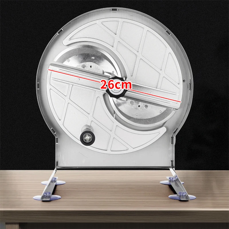 قطاعة تجارية من الفولاذ المقاوم للصدأ شرائح بطاطس شرائح ليمون مقطعة لتقطيع الفواكه والشاي الجاف سمك قابل للتعديل لتقطيع الفواكه