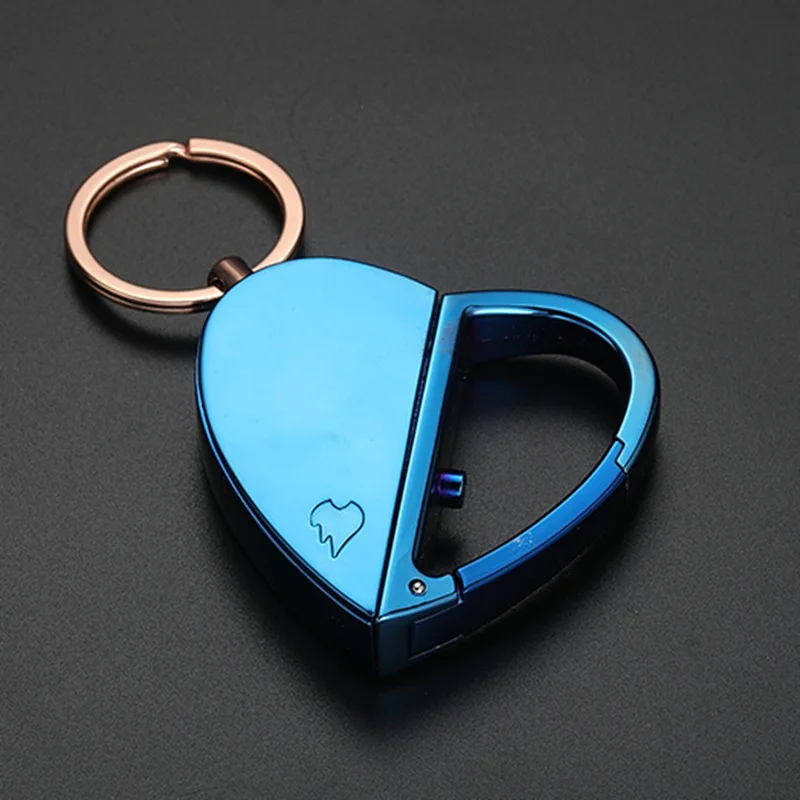 NEW Love Keychain Heating Wire  Folding USB Charging Lighter Idea Smoking Accessories for Weed Cute for Girls Gift for Girl