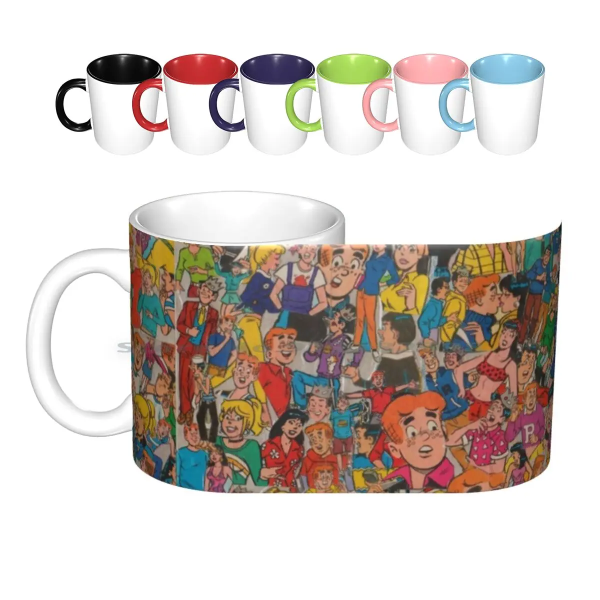 Archie Comics Collage Ceramic Mugs Coffee Cups Milk Tea Mug Archie Comics Riverdale Cartoon Jughead Veronica Reggie Collage