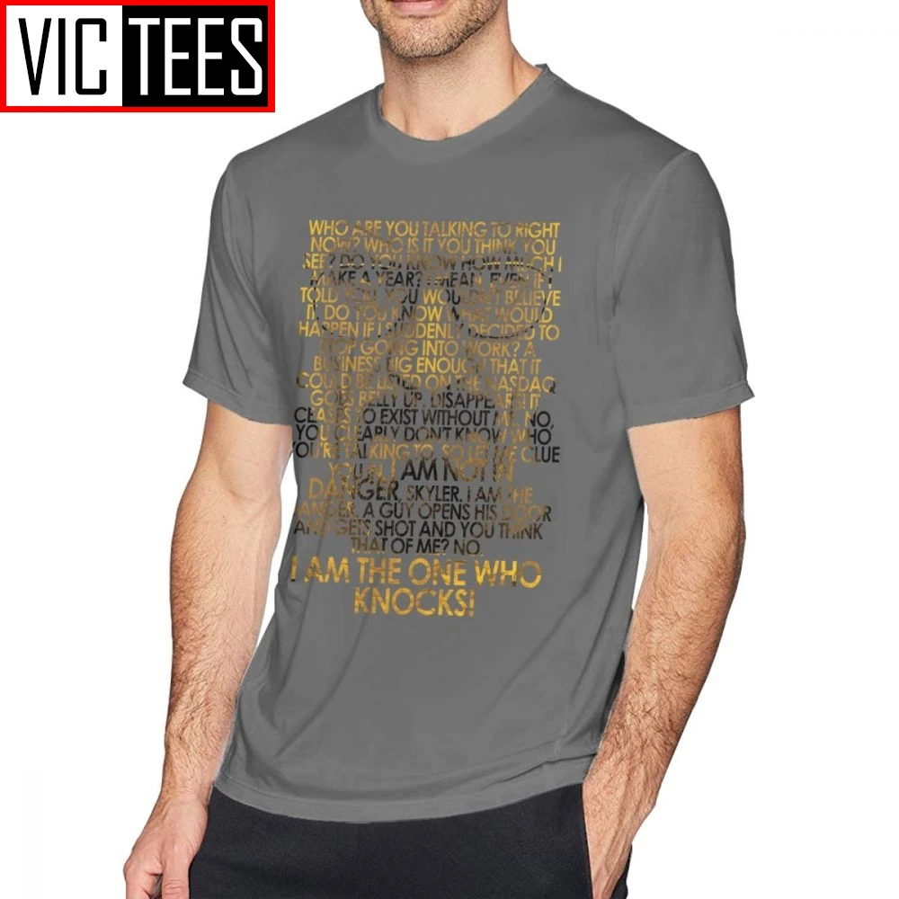 Mens Breaking Bad T Shirts Breaking Bad - Heisenberg T-Shirt Mens Big Tee Shirt Casual Funny 100% Percent Cotton Graphic Tshirt