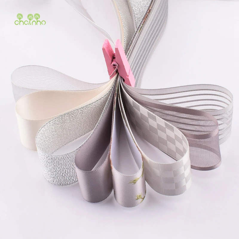 High Quality,Mixed Grey Colour Ribbon Set For DIY Handmade Gifts&Crafts Packing,Hair Ornament Accessories,HB129