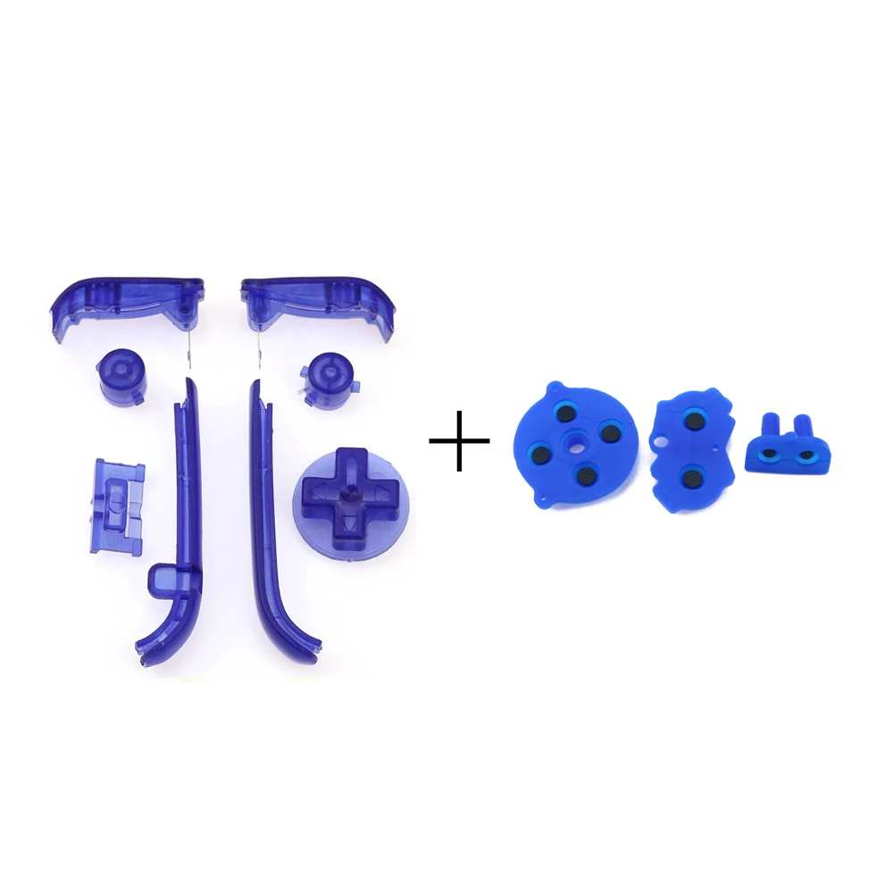 1Set Volledige Knoppen Voor Gameboy GBA D-Pad AB LR Knop Sleutel Voor Nintend Gameboy Advance Geleidende Rubber siliconen Knop Pad Kit