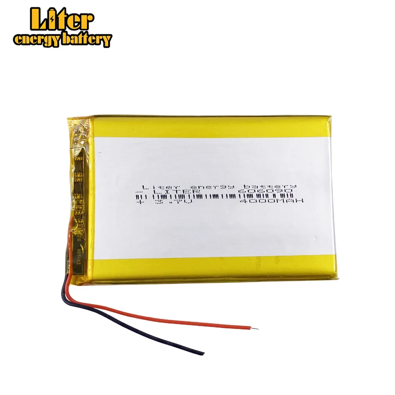 3.7v 4000mAh 606090 Rechargeable Lipo Battery For GPS MP4 Camera Power Bank Tablet Electric Toys PAD DVD Lithium Polymer Battery