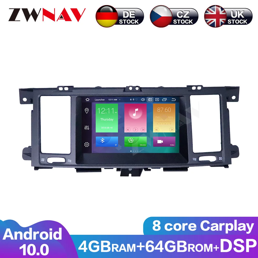 Touch Screen Android 10 4+64G 8 Core Carplay DSP For Infiniti QX80 2012-2017 Car Multimedia Player GPS Navigation DVD Player