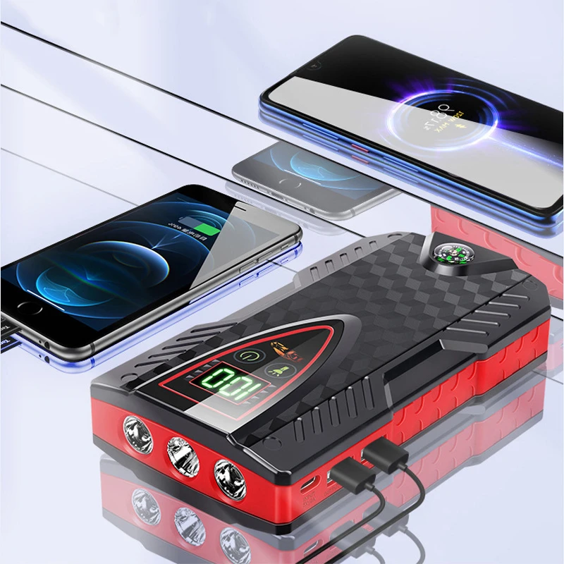 

12V 1000A Car Jump Starter Power Bank 30000mAh for iPhone Xiaomi Portable Battery Charger Car Emergency Booster Starting Device