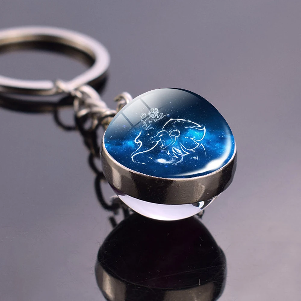 12 Constellations Keychain, 12 Constellations Keyrings, Gifts for Him, Personalized Gifts, Sagittarius, Virgo, Cancer, Aries