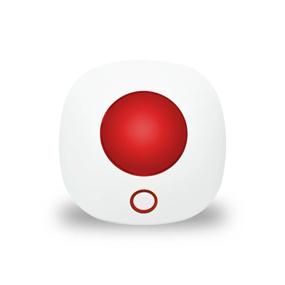 Wireless Siren With Strobe Light Base On Tuya Intelligent Smart Life Apps Control Built In Door Open Sensor PIR Motion Detector
