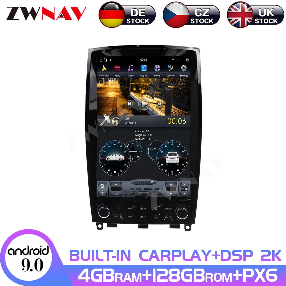 

Android 9 4 + 128G IPS экран PX6 Tesla для Infiniti QX50 EX25 EX35 2009 - 2019 DSP автомобильный DVD GPS мультимедийный плеер Радио Аудио