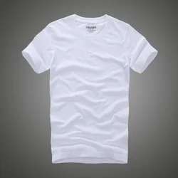 Men Tshirt 100% Cotton Solid Color O-Neck Short Sleeve T shirt Male High Quality Tops Soft Clothing