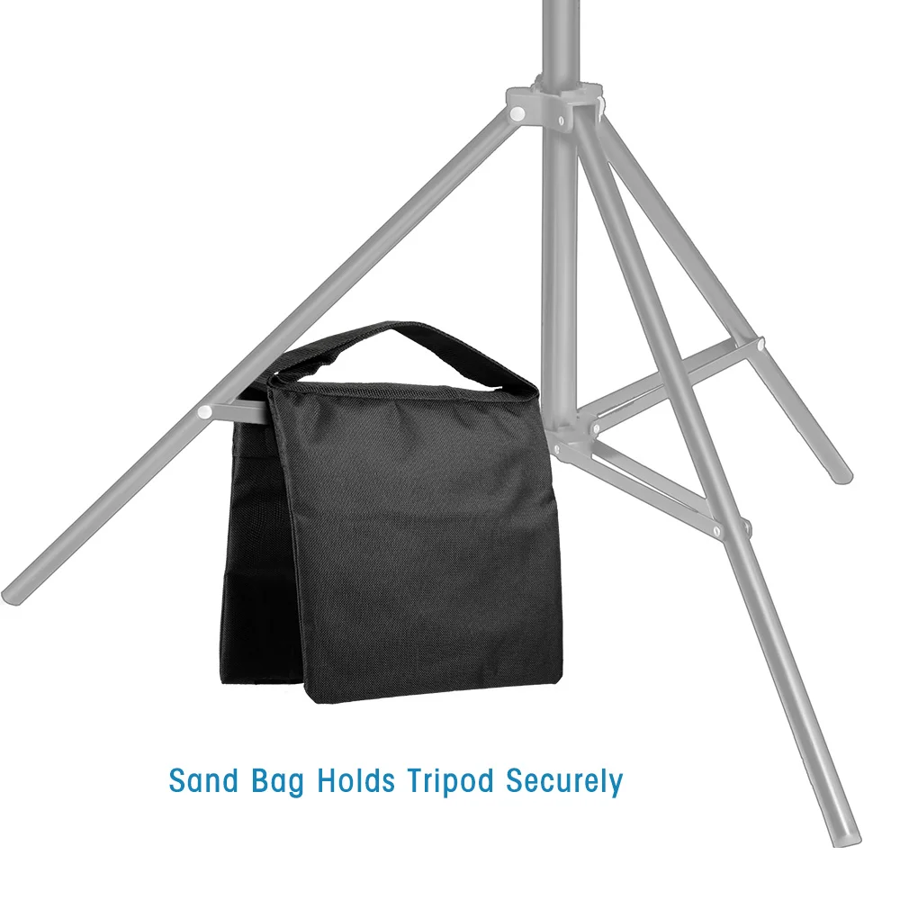 Weight bag Black Sandbags Heavy Duty Sand Bag Photography Background Backdrop Stand Photo Studio Boom Arm CantileverTripod