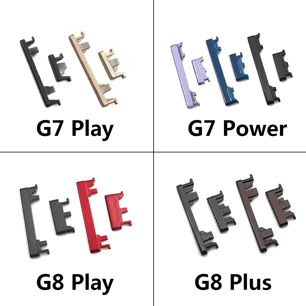 NEW Set Side Power Key + Volume Button For Motorola Moto G9 Power G8 Plus G7 Play Power G8 Power Lite Buttton Key