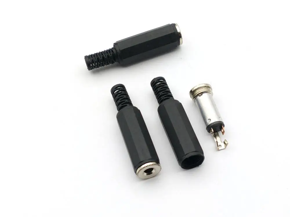 10pcs 3.5mm Female Stereo Adapter Jack Plug Audio connector Socket Connector Fit For Stereo Audio