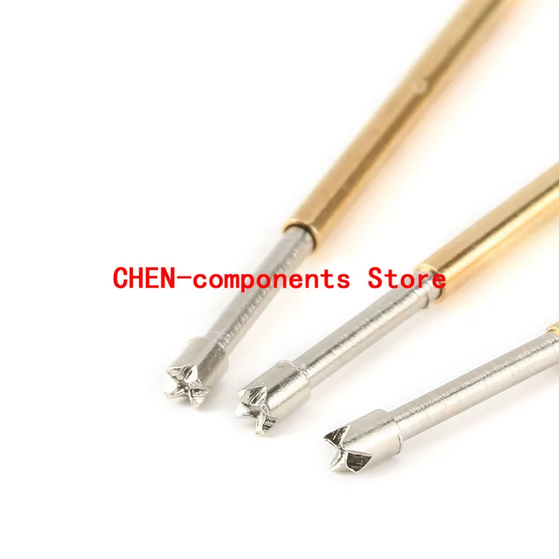 100PCS NEW P100-Q2 four jaw head test needle probe 1.36 thimble pogo pin