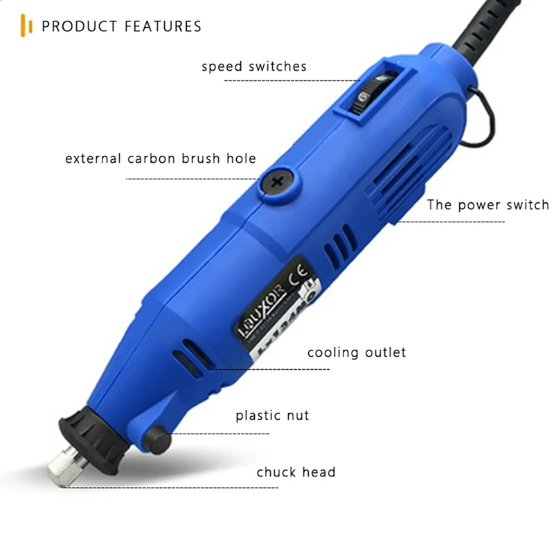 Electric Grinder Mini Drill Rotary Tools Engraver For Dremel Power Tools For Wood Metal Cutting Grinding Polishing Accessories