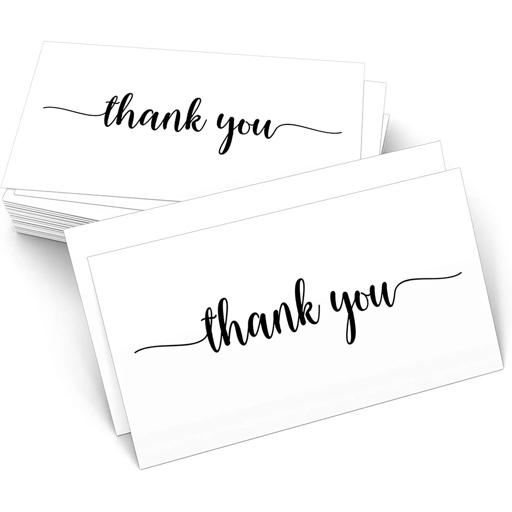 10-30pcs White Thank Your Card  For Your Order Card Labels For Small Businesses Decor Gift Packet Eddings, And Any Occasion