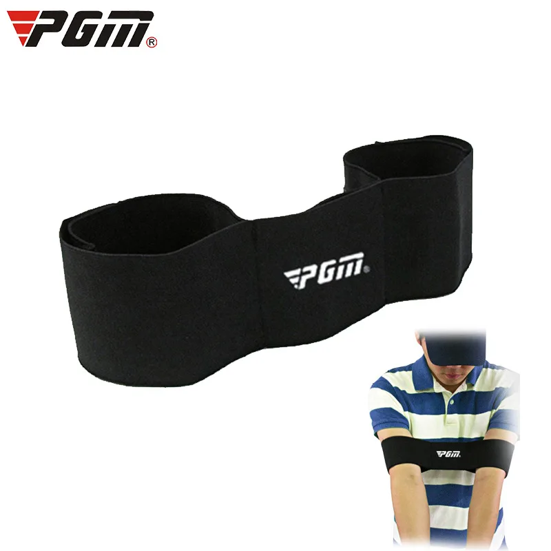 PGM Guía de práctica negra para ejercicios de Swing de Golf, Ayuda de entrenamiento al aire libre, cinturón de brazalete de corrección correctiva,