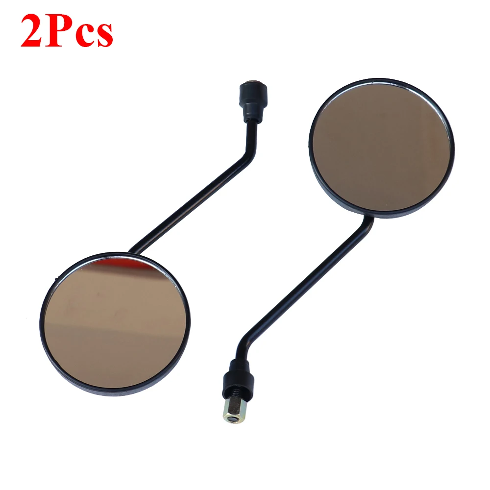 2Pcs/Pair Motorcycle Rearview Mirror Scooter Motocross Rearview Mirrors Electrombile Back Side Convex Mirror 8/10mm Carbon Fiber