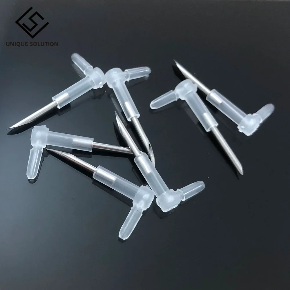 4-40PCS/Lot DIY CISS L Bend Elbow With Long Steel Sharp Needle Ink Tube Elbow CISS Hose Elbow Tube Connector Elbow Length 27MM